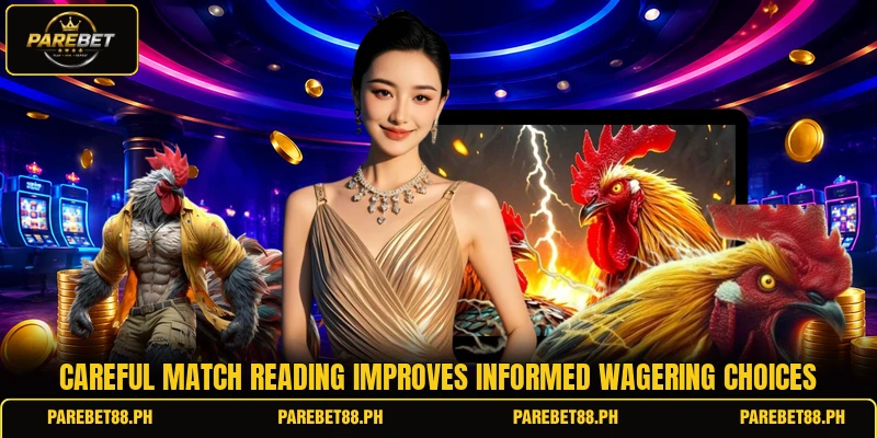 Careful match reading improves informed wagering choices Careful match reading improves informed wagering choices