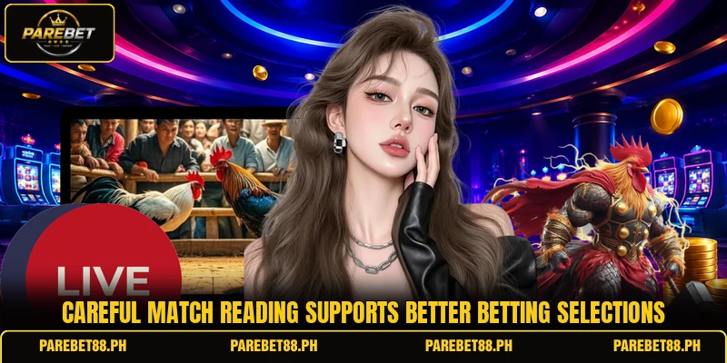 Careful match reading supports better betting selections Careful match reading supports better betting selections