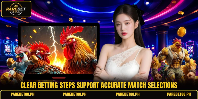 Clear betting steps support accurate match selections Clear betting steps support accurate match selections