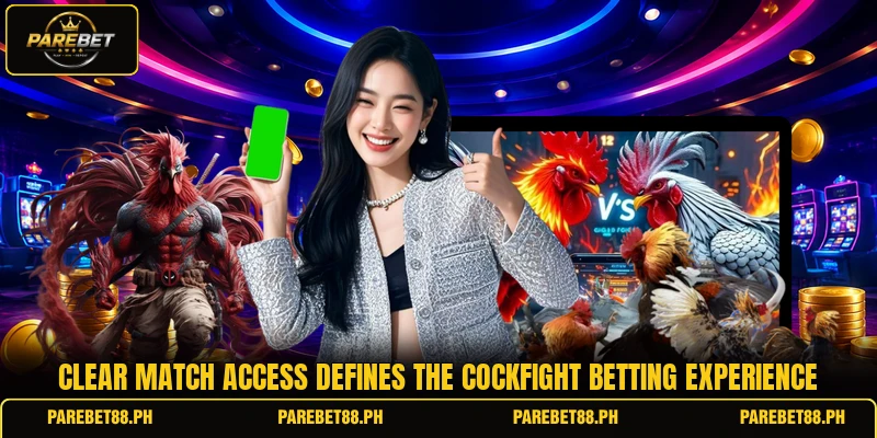 Clear match access defines the cockfight betting experience Clear match access defines the cockfight betting experience