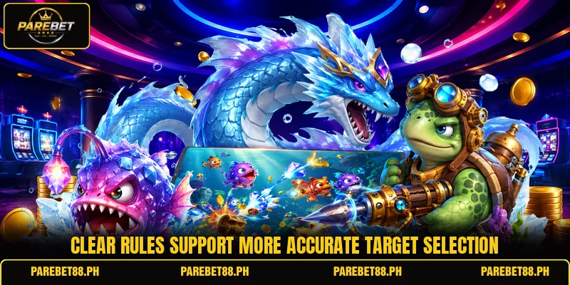 Clear rules support more accurate target selection Clear rules support more accurate target selection