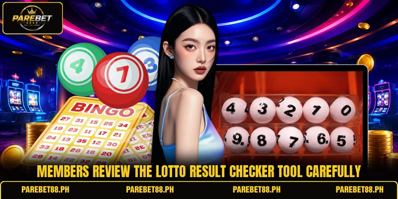 Members review the lotto result checker tool carefully Members review the lotto result checker tool carefully