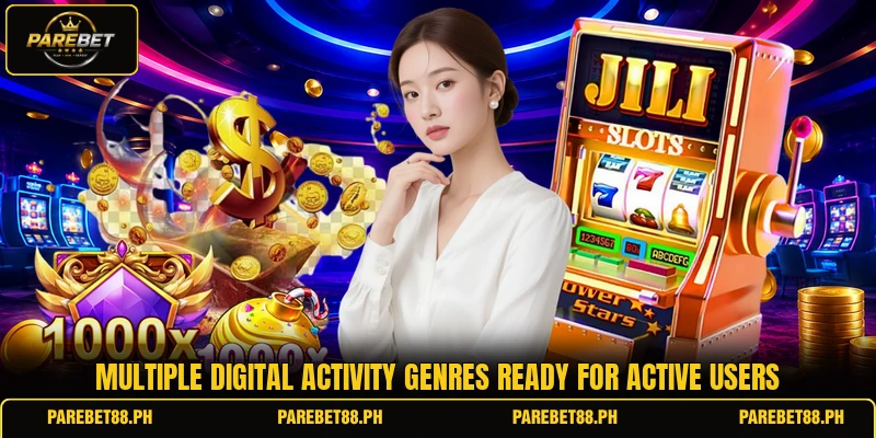 Multiple digital activity genres ready for active users Multiple digital activity genres ready for active users