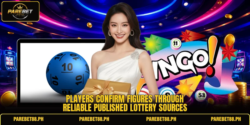 Players confirm figures through reliable published lottery sources Players confirm figures through reliable published lottery sources