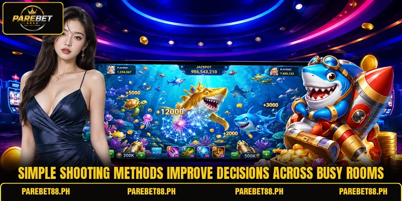 Simple shooting methods improve decisions across busy rooms Simple shooting methods improve decisions across busy rooms