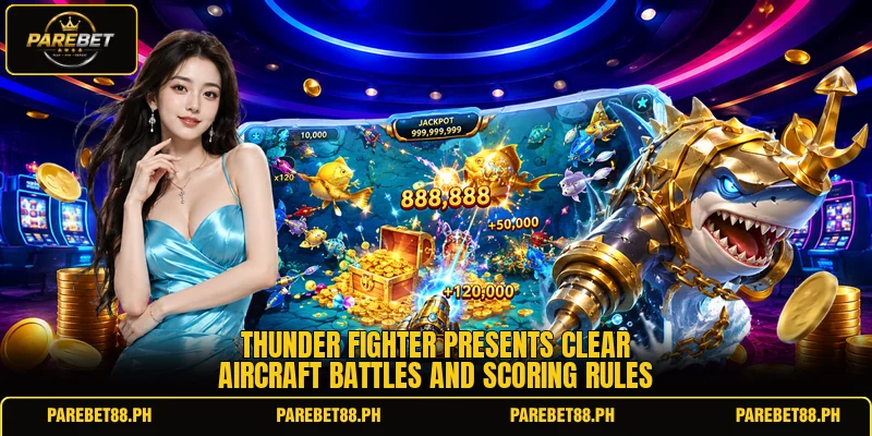 Thunder Fighter presents clear aircraft battles and scoring rules Thunder Fighter presents clear aircraft battles and scoring rules