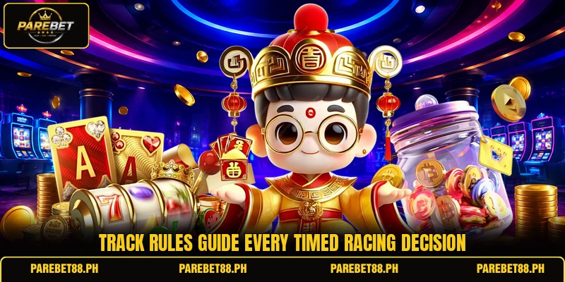 Track rules guide every timed racing decision Track rules guide every timed racing decision